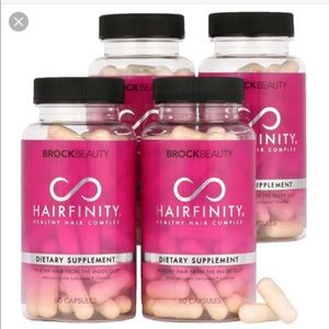 New Hairfinity two bottles with hair oil used